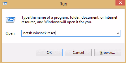 Reset Winsock
